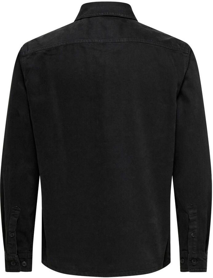 ONLY & SONS overshirt zwart