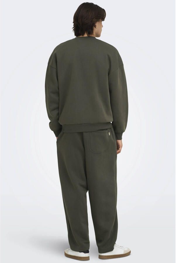 ONLY & SONS oversized sweater donkergroen - Foto 3