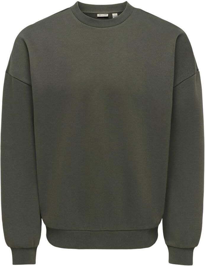 ONLY & SONS oversized sweater donkergroen - Foto 2