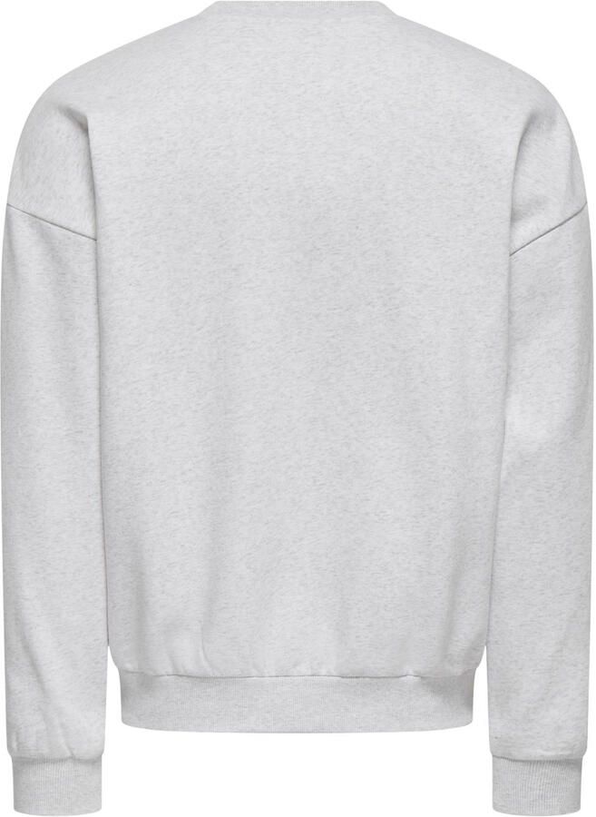 ONLY & SONS oversized sweater lichtgrijs - Foto 2
