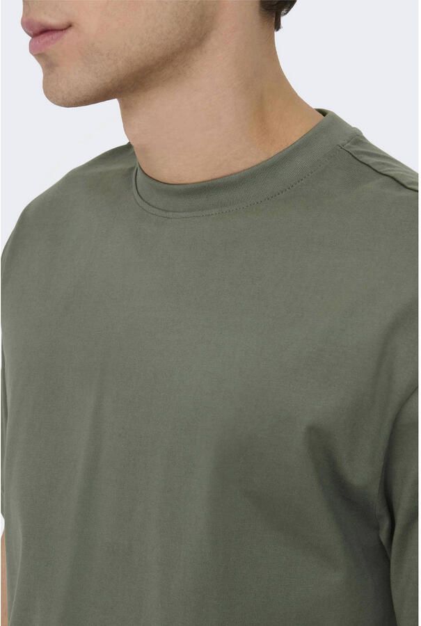 ONLY & SONS Shirt met ronde hals ONSFRED RLX SS TEE