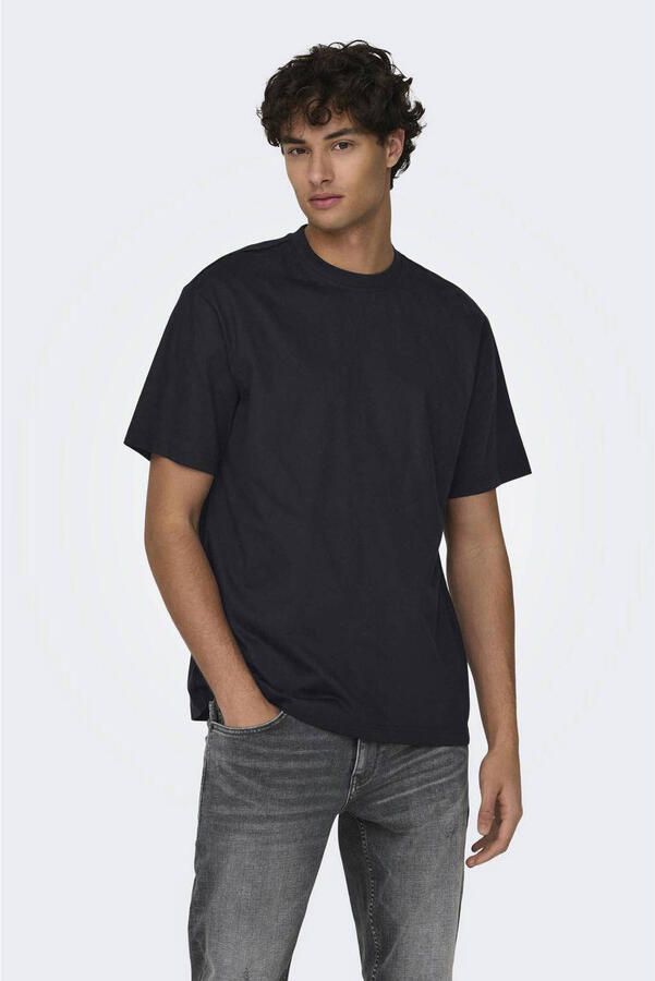 Only & Sons Heren Relax T-Shirt Korte Mouwen Black Heren - Foto 3