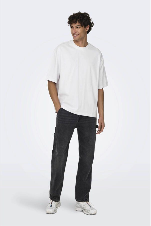 ONLY & SONS Shirt met ronde hals ONSMILLENIUM OVZ SS TEE NOOS - Foto 3
