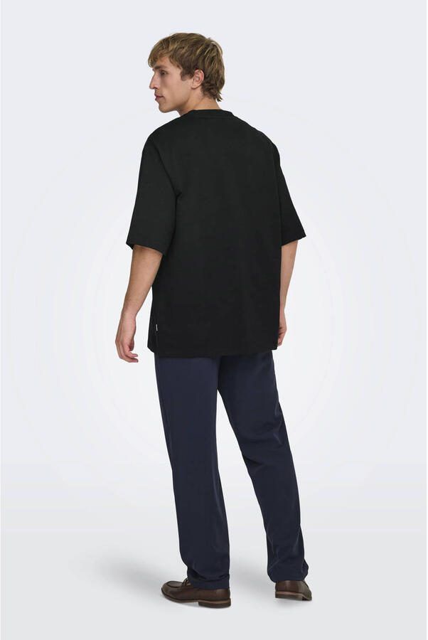 ONLY & SONS Shirt met ronde hals ONSMILLENIUM OVZ SS TEE NOOS - Foto 3