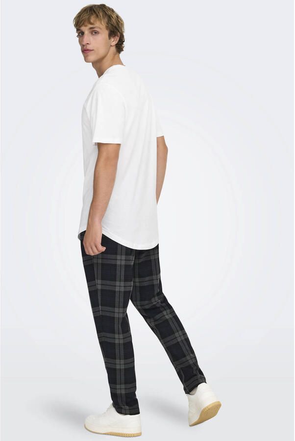 Only & Sons Witte Katoenen Heren T-Shirt Lente Zomer Collectie White Heren - Foto 2