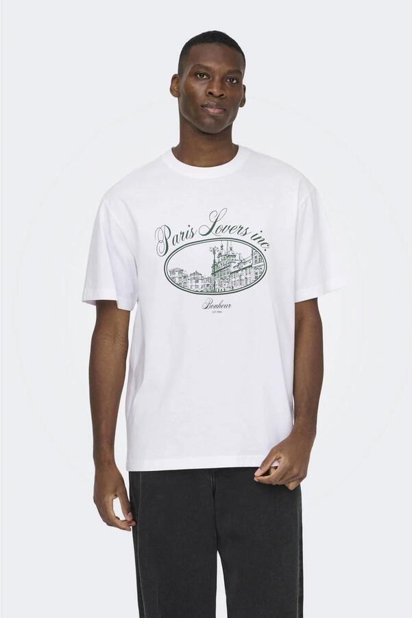 ONLY & SONS oversized T-shirt wit