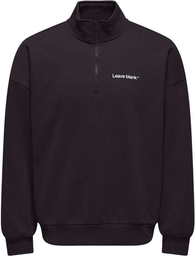 ONLY & SONS oversized trui zwart