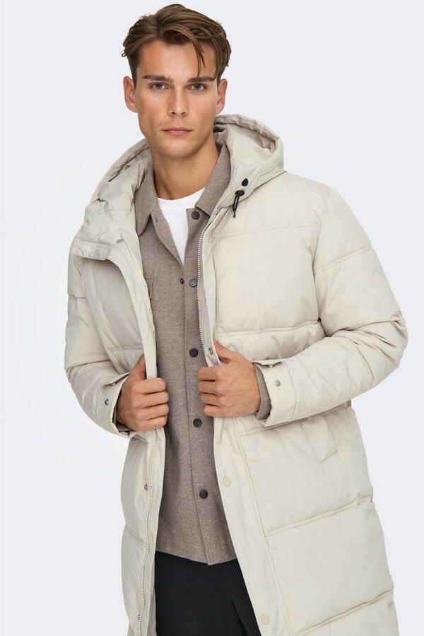 ONLY & SONS Gewatteerde jas ONSSEUL LONG PUFFER OTW