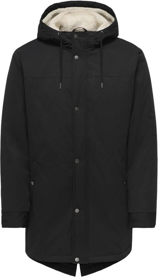 Only & Sons Regular fit parka met teddybont in de capuchon model 'ALEXANDER' - Foto 3