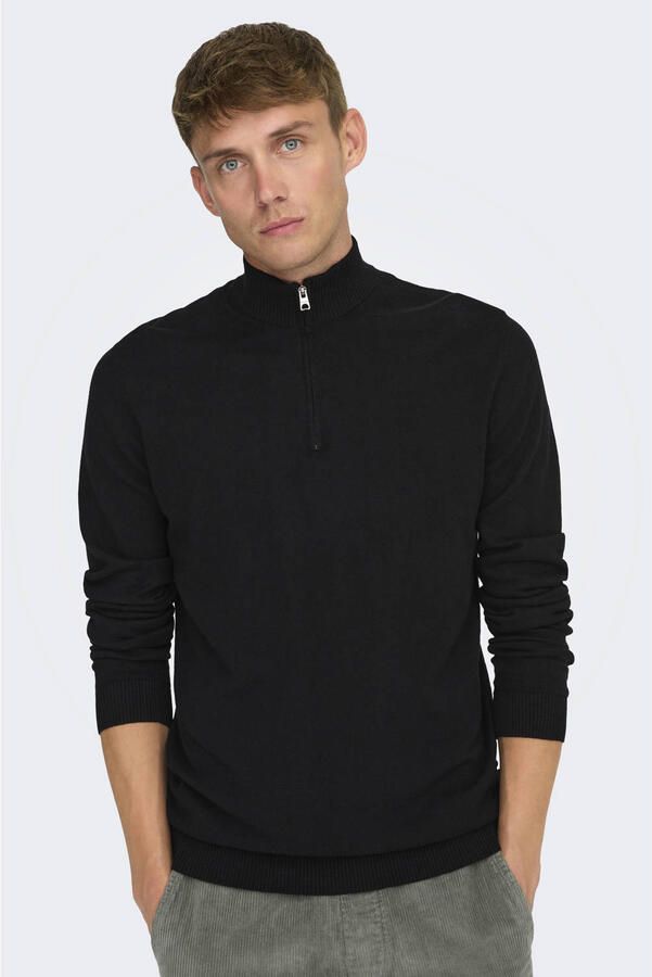 Only & Sons Regular fit schipperstrui van een mix van katoen en viscose model 'LOUI' - Foto 1