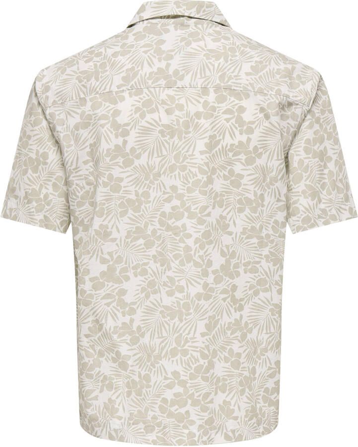 ONLY & SONS regular casual overhemd beige - Foto 2