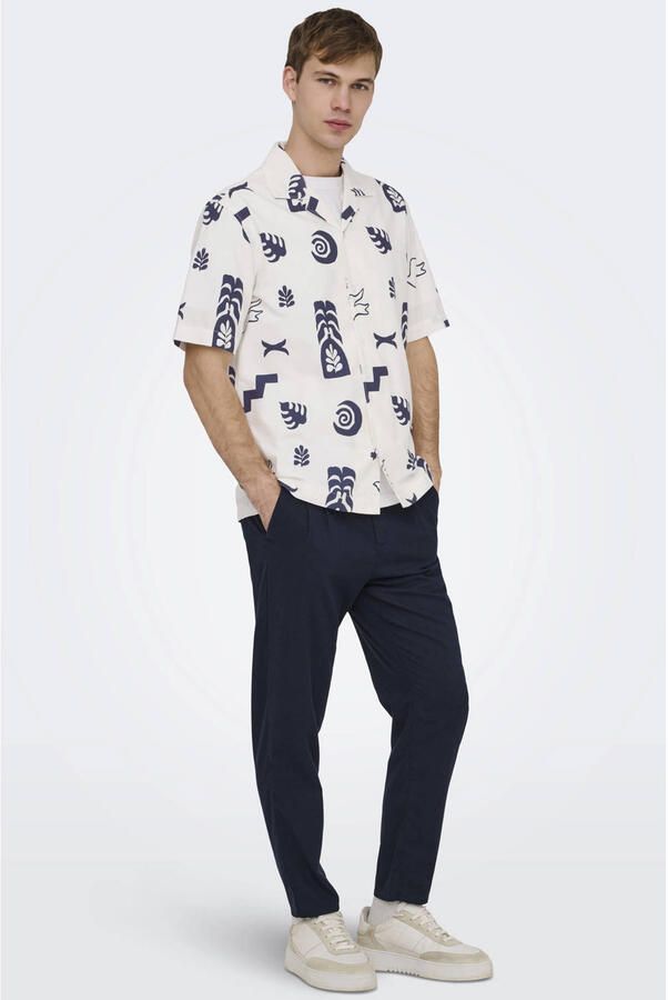 ONLY & SONS regular casual overhemd ecru - Foto 2