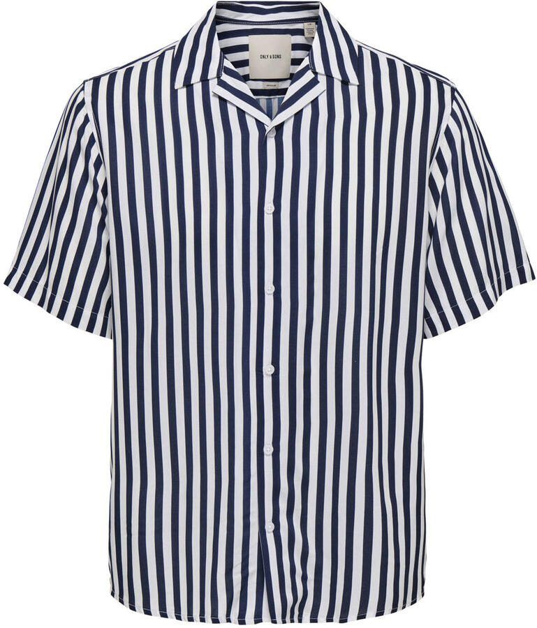 Only & Sons Vrijetijdsoverhemd van viscose met reverskraag model 'WAYNE' - Foto 2