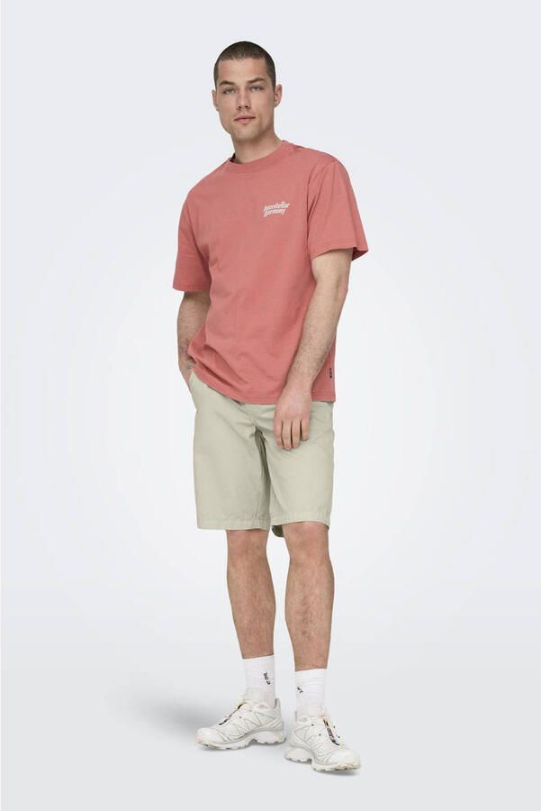 ONLY & SONS regular casual short ecru