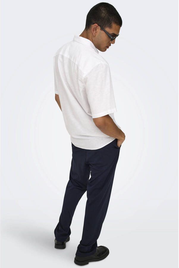 ONLY & SONS regular fit pantalon ONSMARK donkerblauw - Foto 3