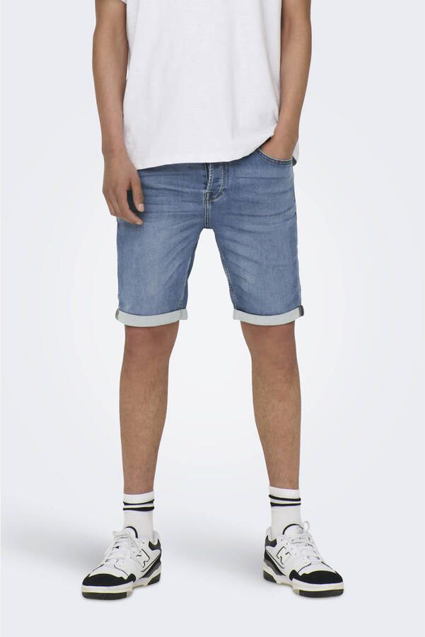 ONLY & SONS Jeansshort ONSPLY LIGHT BLUE 5189 SHORTS DNM NOOS - Foto 3