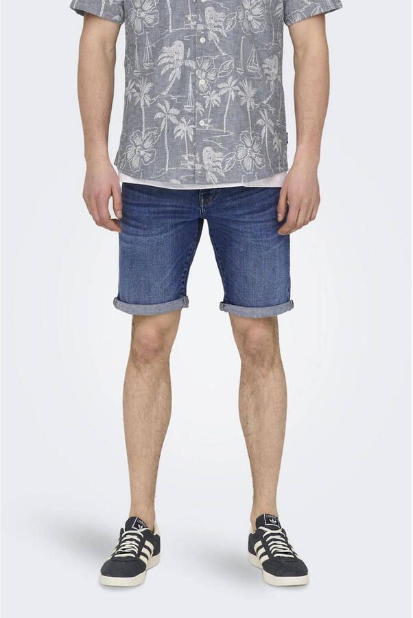 Only & Sons Korte regular fit jeans in 5-pocketmodel model 'PLY' - Foto 2