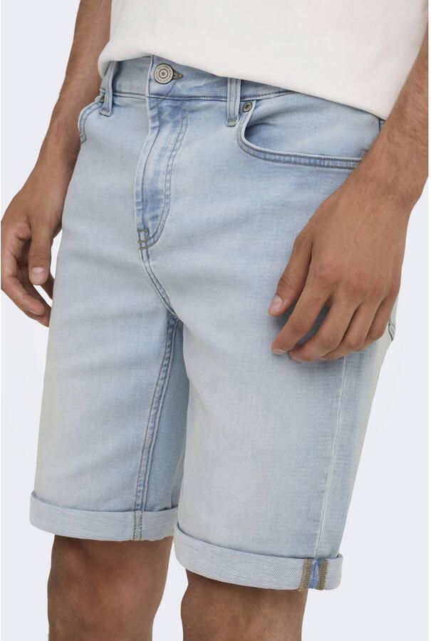 ONLY & SONS regular denim short ONSPLY light blue denim - Foto 2