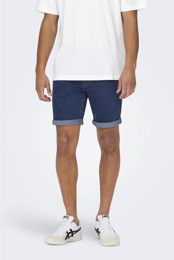 ONLY & SONS regular denim short ONSPLY medium blue denim - Foto 3