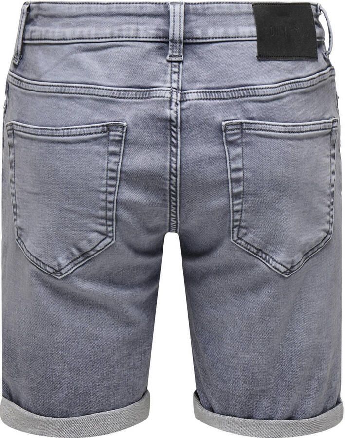 ONLY & SONS regular denim short ONSPLY medium grey denim