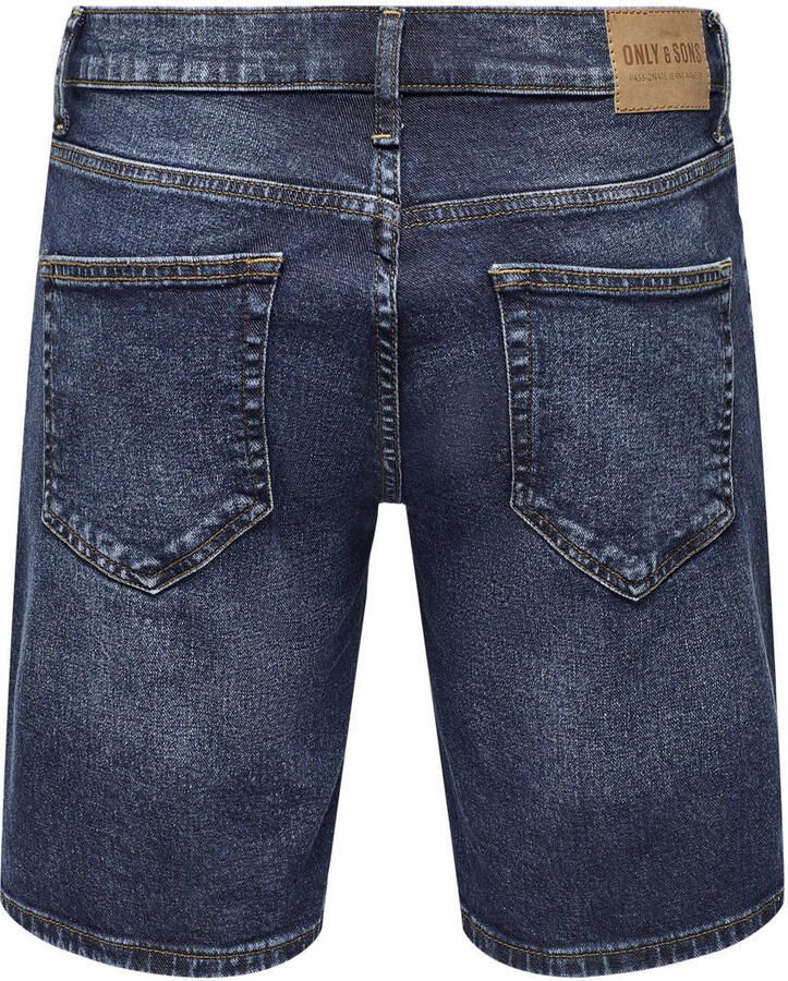 ONLY & SONS regular denim short ONSWEFT dark blue