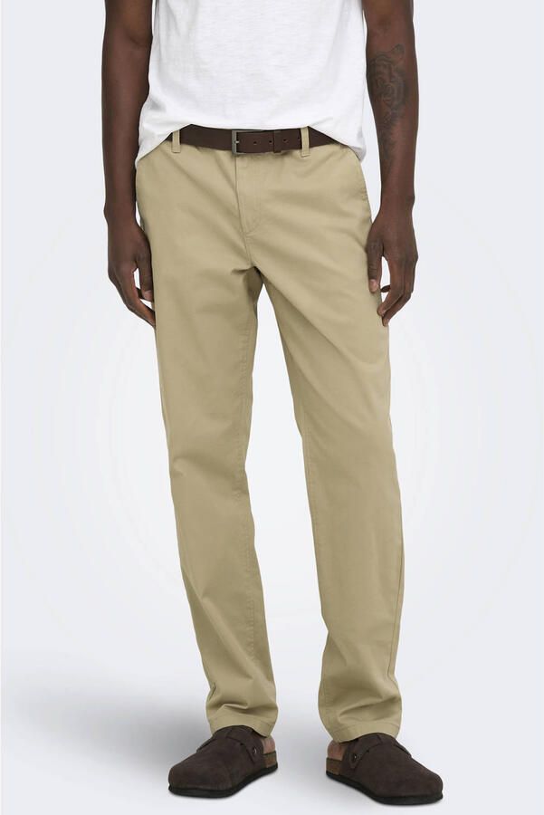 ONLY & SONS regular fit chino beige