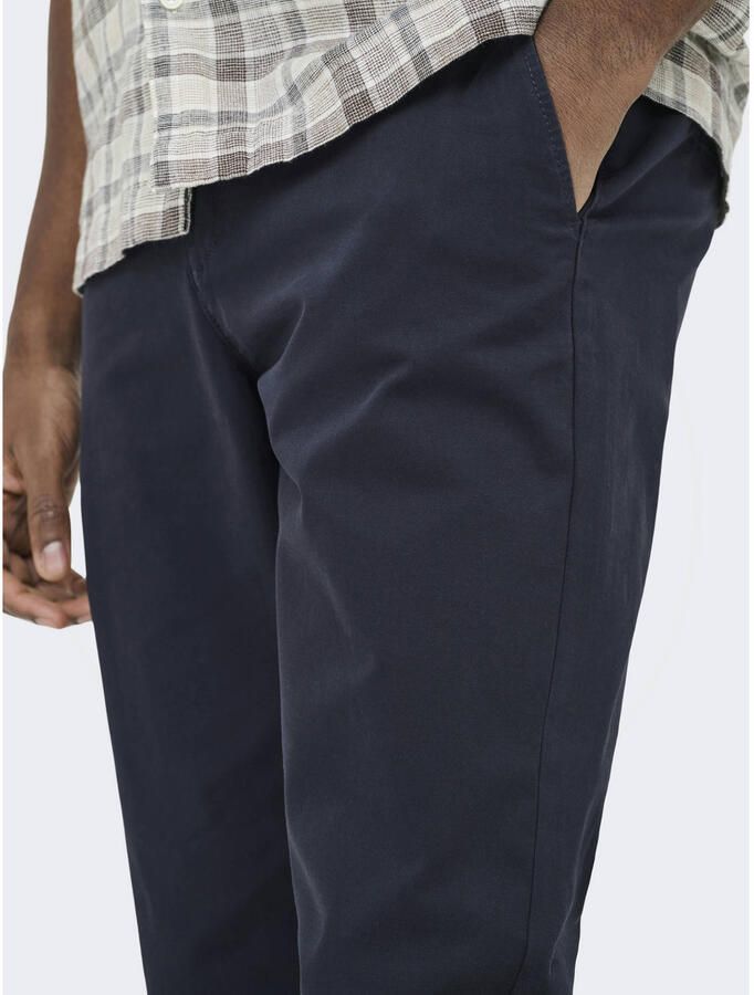 ONLY & SONS regular fit chino donkerblauw - Foto 2