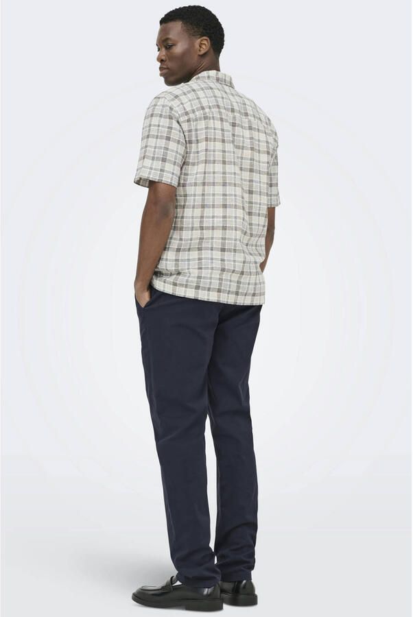 ONLY & SONS regular fit chino donkerblauw - Foto 2