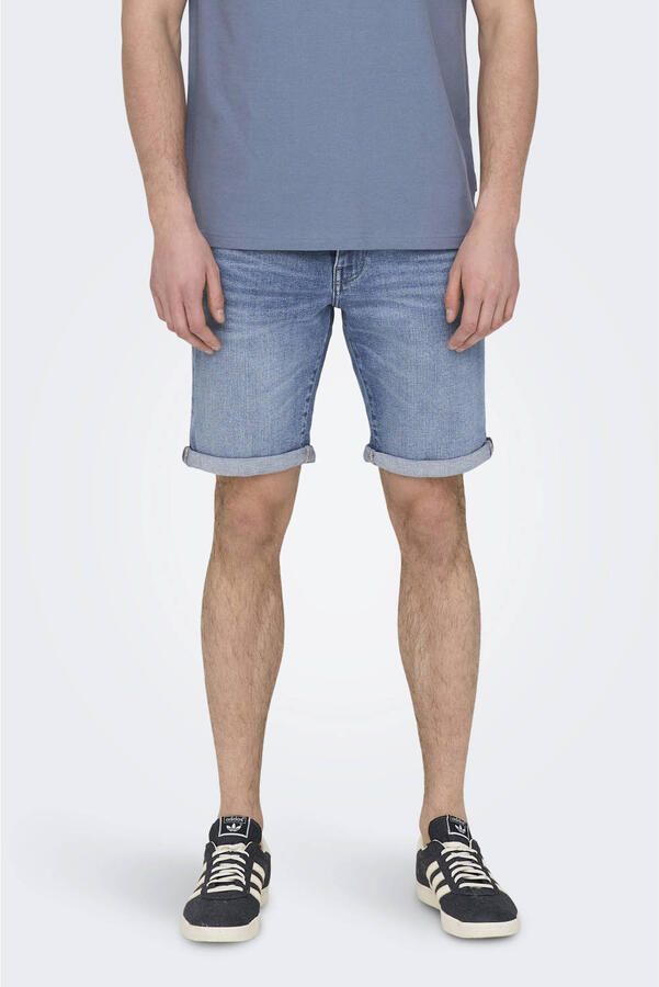 Only & Sons Korte regular fit jeans in 5-pocketmodel model 'PLY'