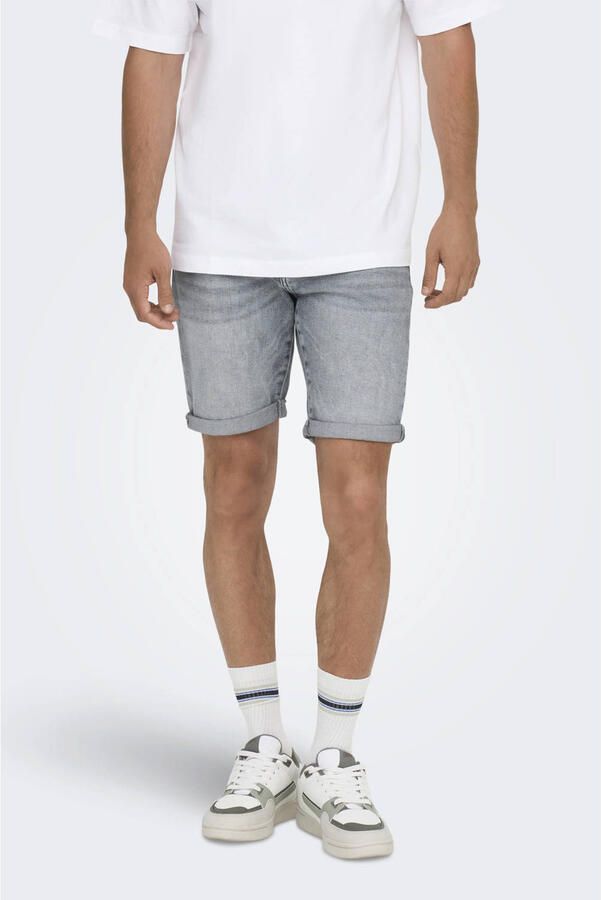 Only & Sons Korte slim fit jeans in 5-pocketmodel model 'PLY'