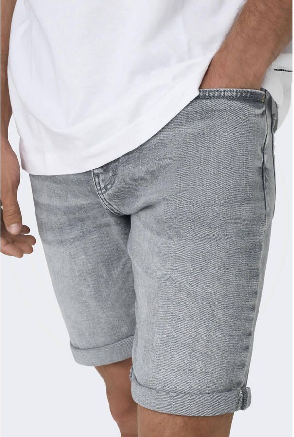 Only & Sons regular fit korte jeans van katoenmix model 'PLY MGD 8774' - Foto 2