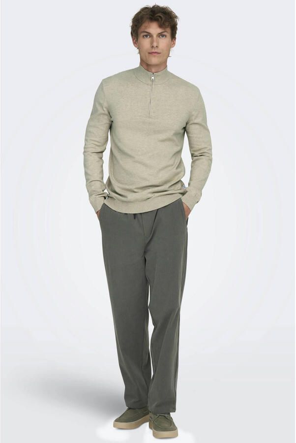 Only & Sons Regular fit schipperstrui van een mix van katoen en viscose model 'LOUI'