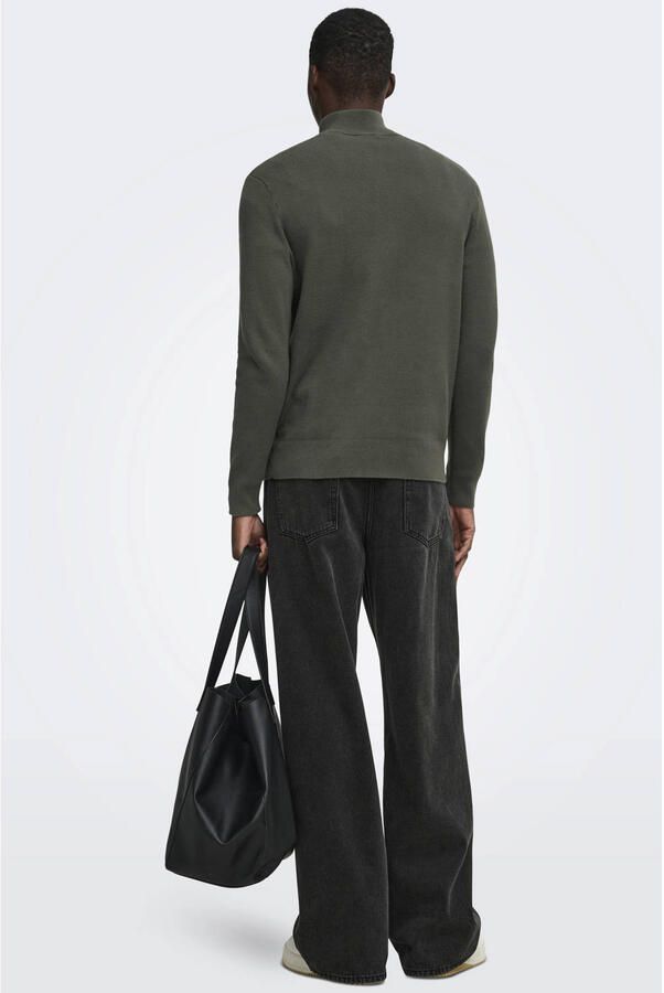 ONLY & SONS regular fit gebreide trui beluga - Foto 2