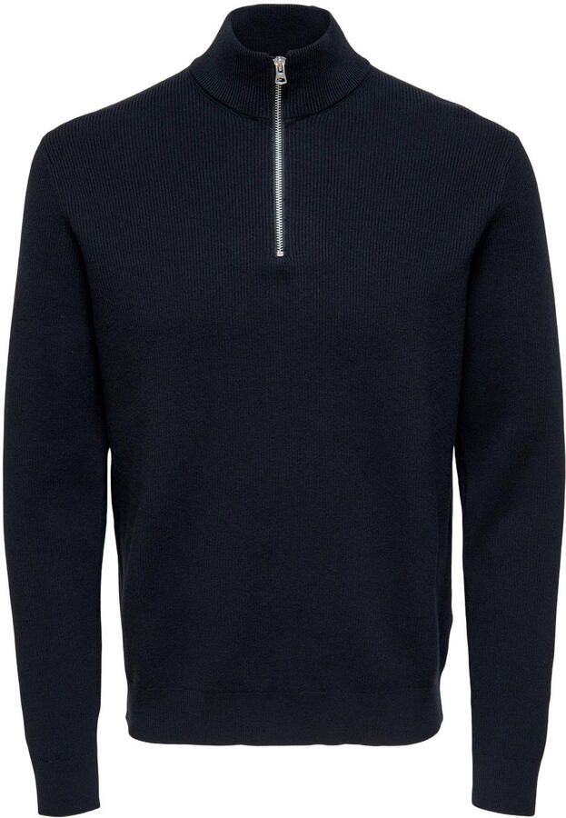 Only & Sons Regular fit gebreide pullover met opstaande kraag model 'PHIL' - Foto 2