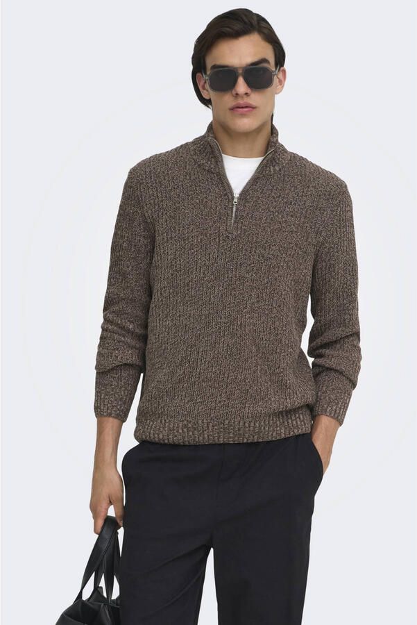 ONLY & SONS regular fit gebreide trui falcon