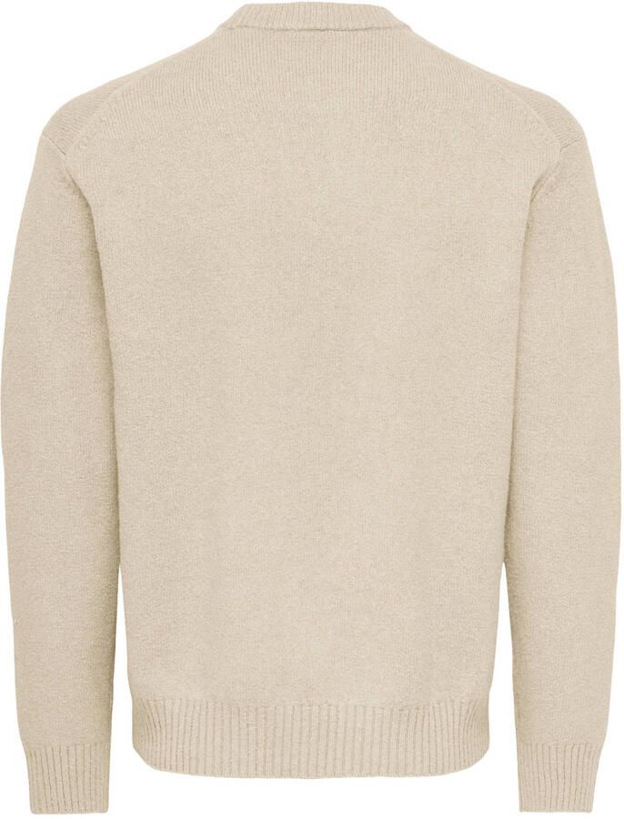 Only & Sons Relaxed fit pullover van katoenmix met wol model 'JAMES' - Foto 2