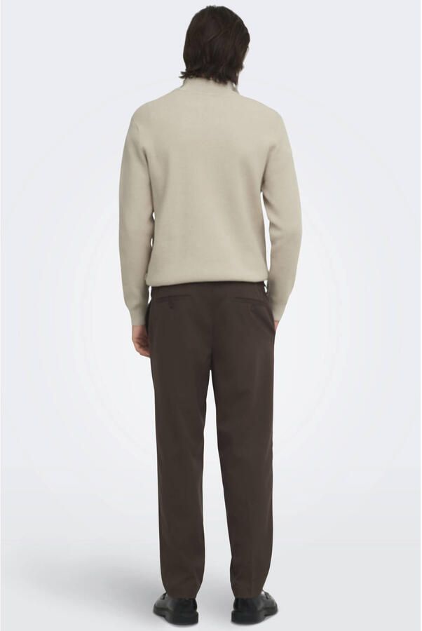 Only & Sons Regular fit gebreide pullover met opstaande kraag model 'PHIL' - Foto 2