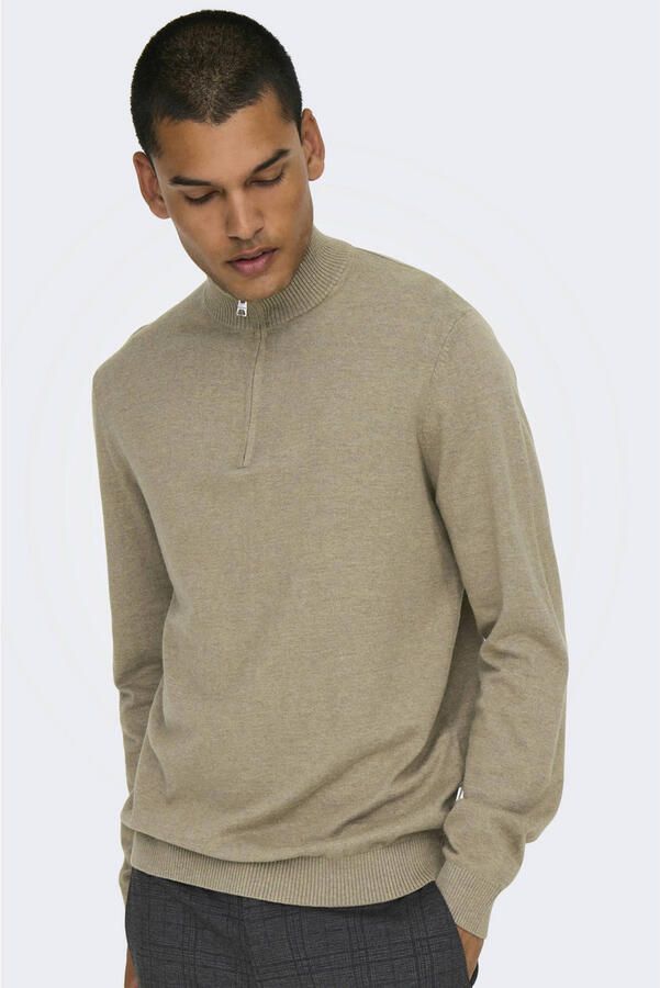 Only & Sons Regular fit schipperstrui van een mix van katoen en viscose model 'LOUI'
