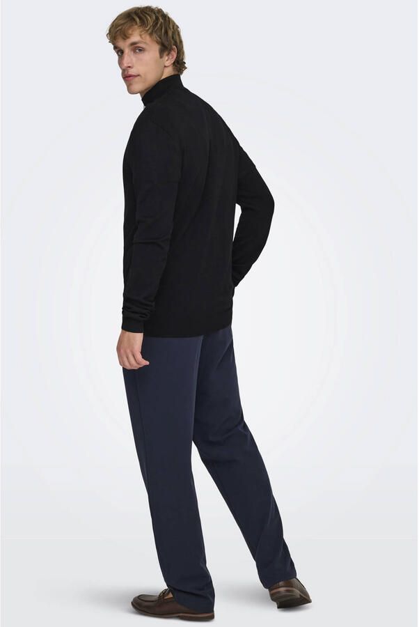 ONLY & SONS Gebreide trui ONSWYLER LIFE REG 14 HALF ZIP KNIT NOOS - Foto 3