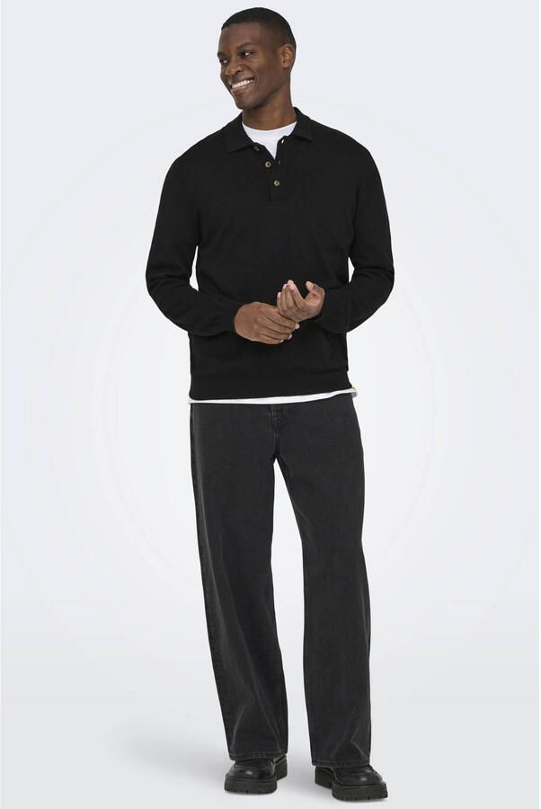 ONLY & SONS Trui met polokraag ONSLOUI REG 12 LS MEL POLO KNIT - Foto 2