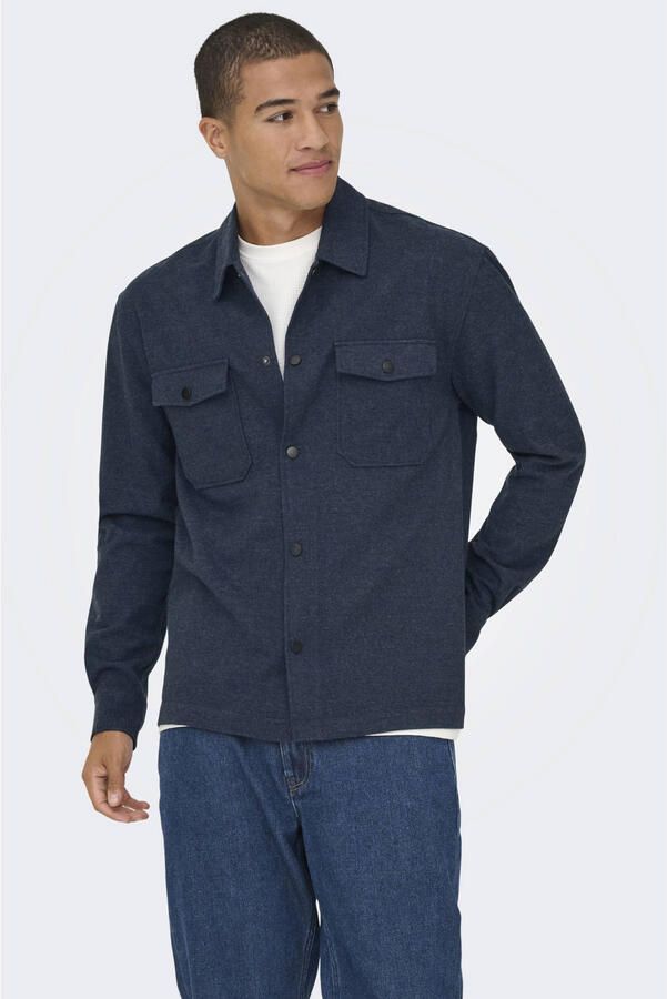 ONLY & SONS Overhemd met lange mouwen ONSMARK BRUSHED 0353 OVERSHIRT