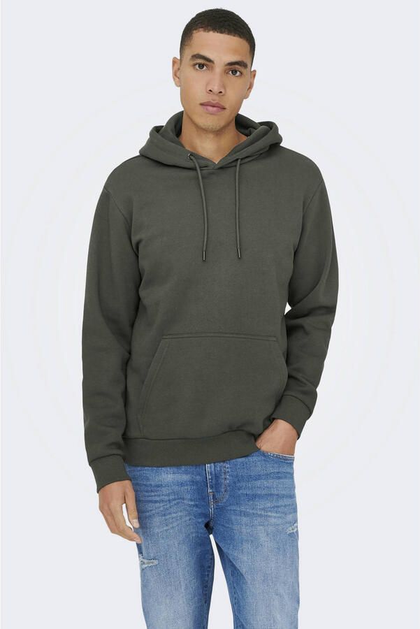 Only & Sons Regular fit hoodie van katoenmix model 'CERES'