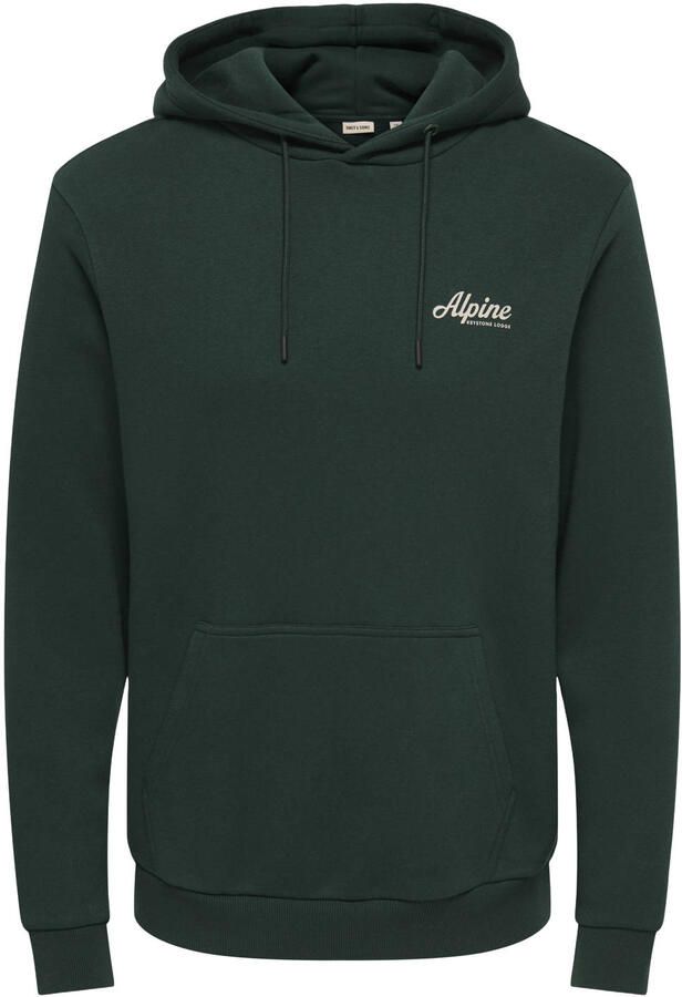 ONLY & SONS regular fit hoodie met backprint pine grove - Foto 3