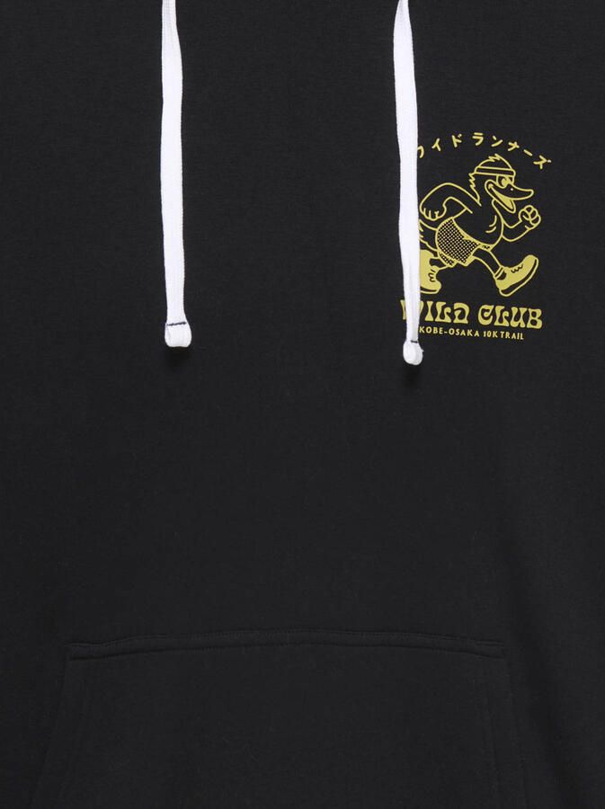ONLY & SONS regular fit hoodie met backprint zwart - Foto 2
