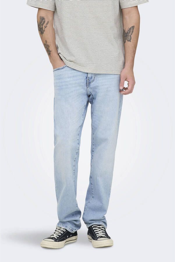 ONLY & SONS regular fit jeans ONSWEFT light blue denim