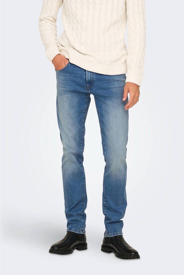 ONLY & SONS regular fit jeans ONSWEFT light medium blue denim
