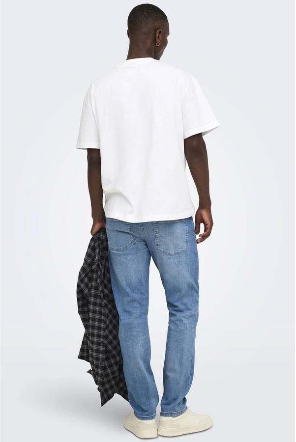 ONLY & SONS regular fit jeans ONSWEFT light medium blue denim