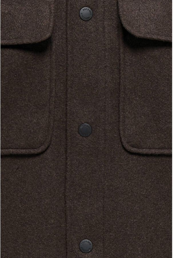 ONLY & SONS regular fit overshirt demitasse - Foto 2