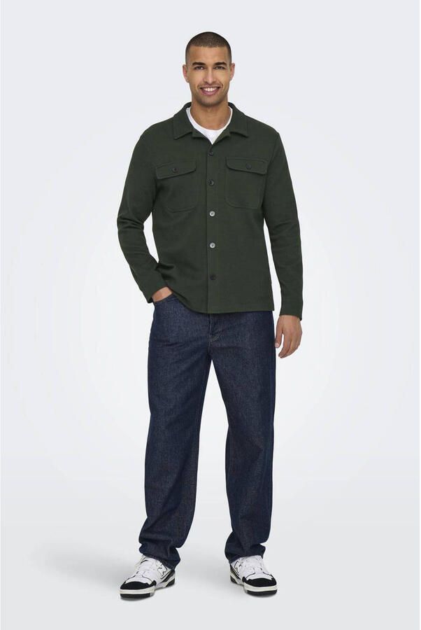 ONLY & SONS Overhemd met lange mouwen ONSNEWKODYL OVERSHIRT SWEAT NOOS