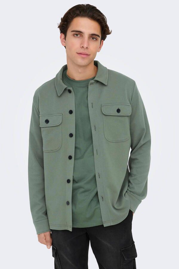 ONLY & SONS Overhemd met lange mouwen ONSNEWKODYL OVERSHIRT SWEAT NOOS